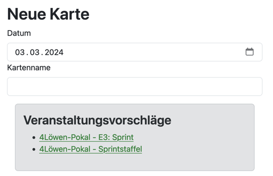 Veranstaltungsvorschläge